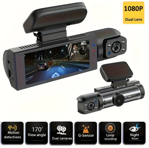 360° Twin Lens Auto Dash Cam