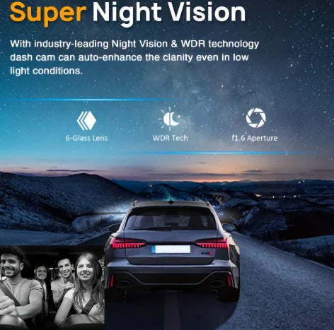 360° Twin Lens Auto Dash Cam