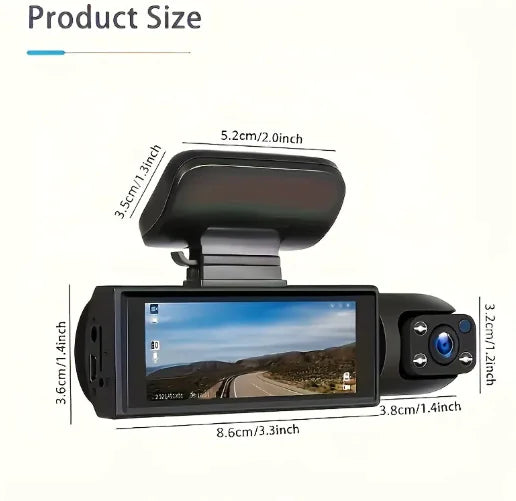 360° Twin Lens Auto Dash Cam
